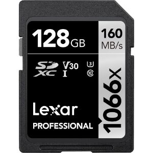 Picture of Lexar 128GB Professional 1066x UHS-I SDXC Memory Card (SILVER Series)