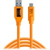 Picture of Tether Tools TetherPro USB Type-C Male to USB 3.0 Type-A Male Cable (15', Orange)