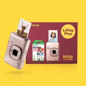 Picture of Fuji Instax mini Liplay Plus Camera (With Film) blush Gold