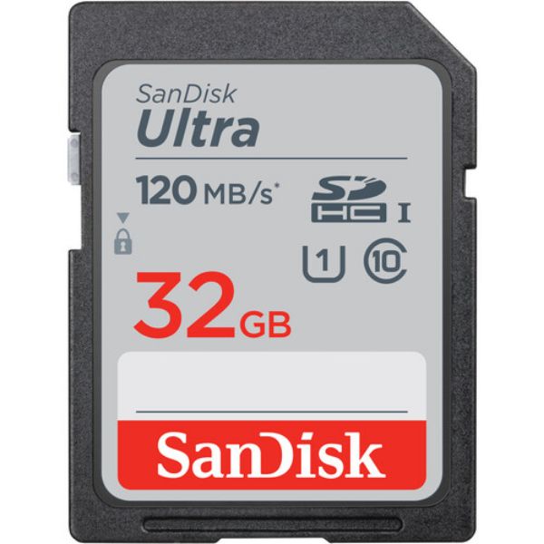 Picture of SanDisk 32GB Ultra UHS-I SDHC Memory Card 120MB