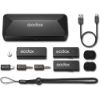 Picture of Godox MoveLink Mini LT 2-Person Wireless Microphone System for Cameras & iOS Devices (2.4 GHz, Classic Black)