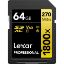 Picture of Lexar 64GB Professional 1800x UHS-II SDXC Memory Card (GOLD Series)