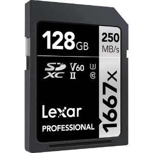 Picture of Lexar 128GB Professional 1667x UHS-II SDXC Memory Card