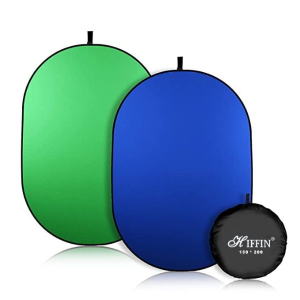 Picture of HIFFIN 2-IN-1 GREEN|BLUE 150CM X 200CM PHOTO VIDEO STUDIO COLLAPSIBLE BACKGROUND PANEL,